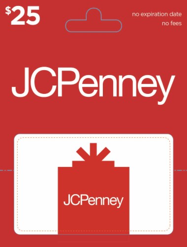 JCPenney $25 Gift Card Perspective: front