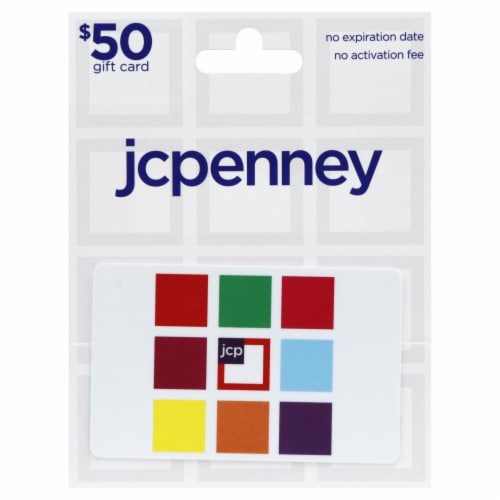 JCPenney $50 Gift Card Perspective: front
