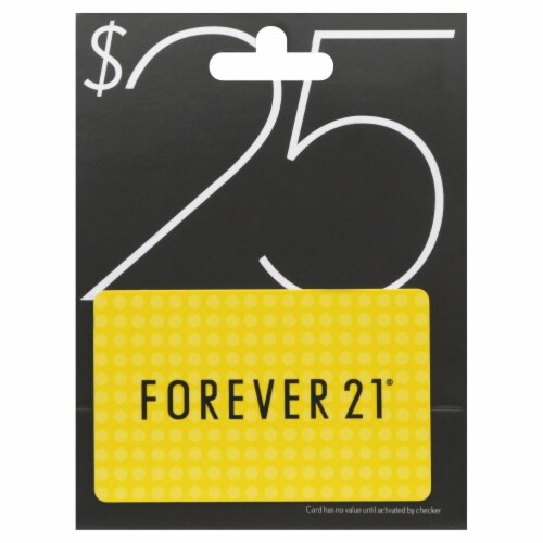 Forever 21 $25 Gift Card Perspective: front