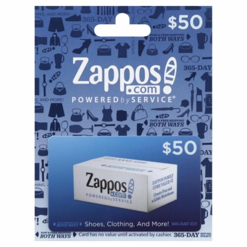 Zappos.com $50 Gift Card Perspective: front