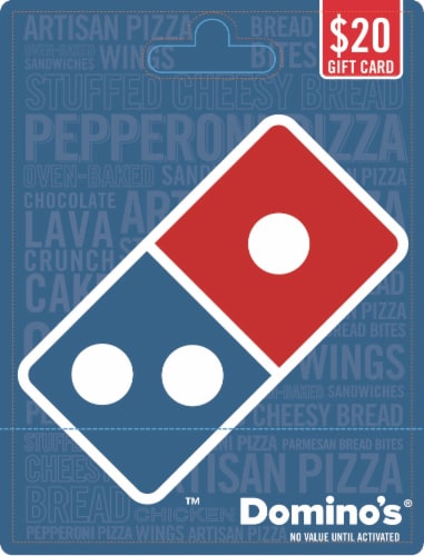 Domino's Pizza $20 Gift Card Perspective: front