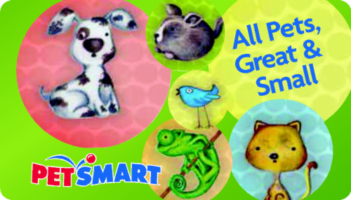 PetSmart Variable Amount Gift Card Perspective: front