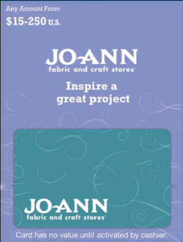 Jo-Ann Stores Variable Amount Gift Card Perspective: front