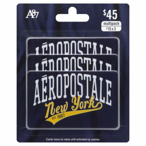 Aeropostale $45 Gift Card Multipack Perspective: front