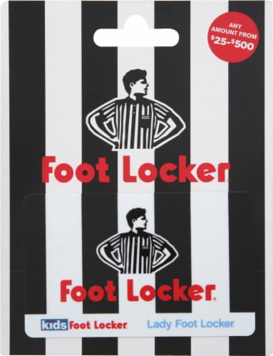 Foot Locker Variable Amount Gift Card Perspective: front