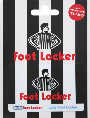 Foot Locker Variable Amount Gift Card Perspective: front