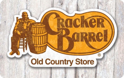Cracker Barrel $25-$500 Gift Card Perspective: front