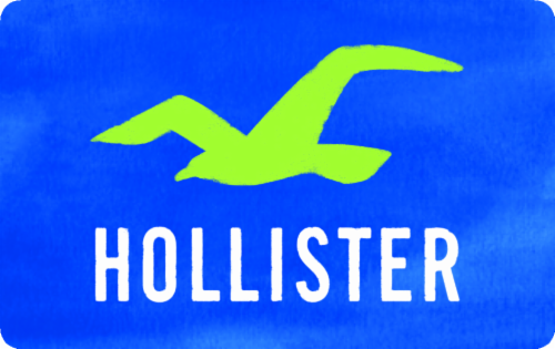 Hollister $50 Gift Card Perspective: front