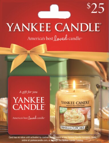 Yankee Candle $25 Gift Card Perspective: front