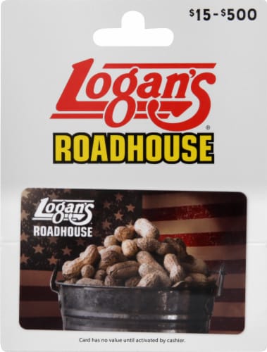 Logan's Roadhouse Variable Amount Gift Card Perspective: front