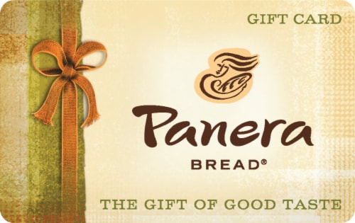 Panera Bread $15-$500 Gift Card Perspective: front