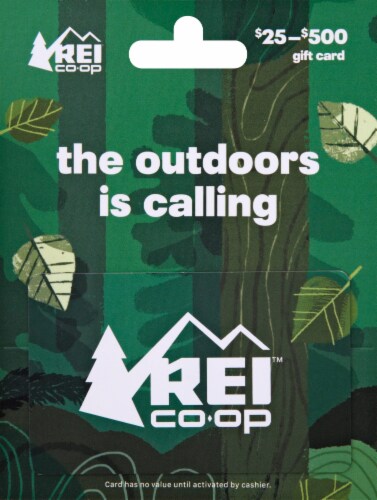 REI Variable Amount Gift Card Perspective: front