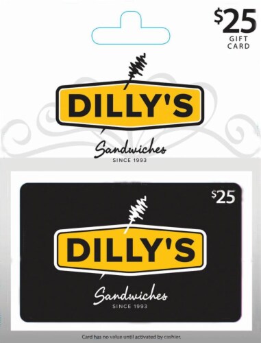 Dilly's Deli $25 Gift Card Perspective: front