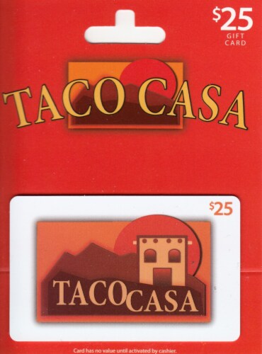 Taco Casa $25 Gift Card Perspective: front
