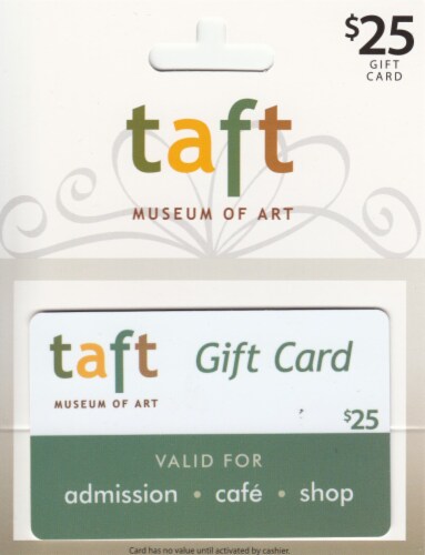 Taft Museum of Art $25 Gift Card Perspective: front