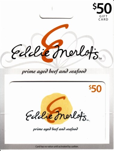Eddie Merlot's $50 Gift Card Perspective: front