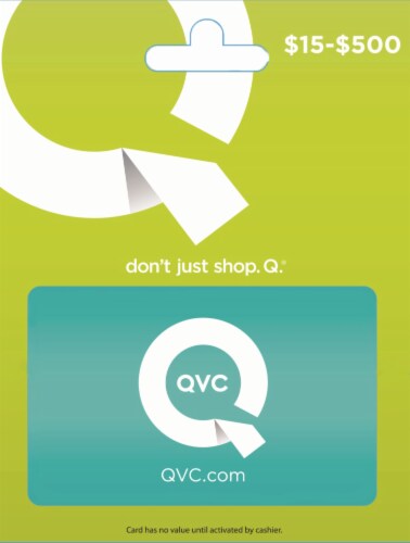 QVC Variable Amount Gift Card Perspective: front