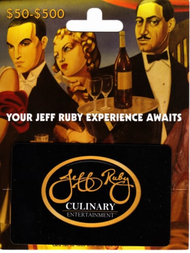 Jeff Ruby Variable Amount Gift Card Perspective: front