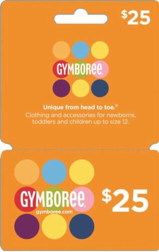 Gymboree $25 Gift Card Perspective: front