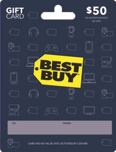 Best Buy $50 Gift Card Perspective: front
