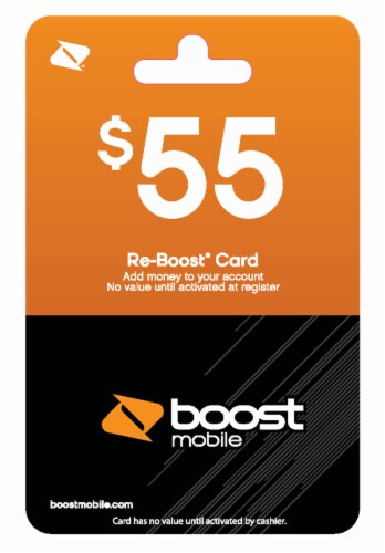 Boost $55 Phone Card Perspective: front