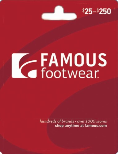 Kroger - Famous Footwear $25-$250 Gift Card, 1 ct