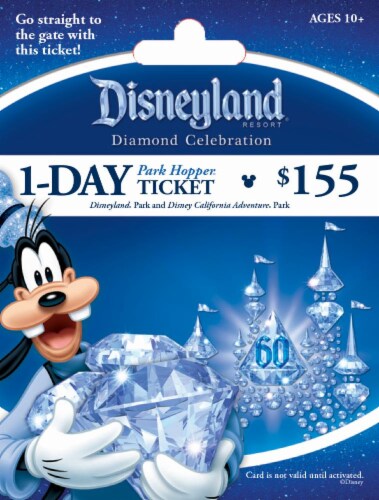 Disneyland 1 Day Park Hopper Ticket 1 Count Ralphs