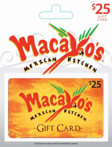 Macayo's Mexican Kitchen $25 Gift Card Perspective: front
