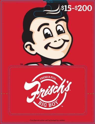 Frisch's $15-$200 Gift Card Perspective: front