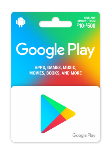 Comprar Cartão Google Play (Gift Card) $10 Dólares USA