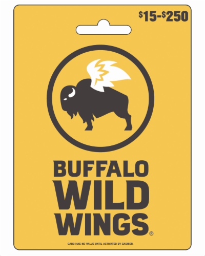 Buffalo Wild Wings® $15-$250 Gift Card Perspective: front
