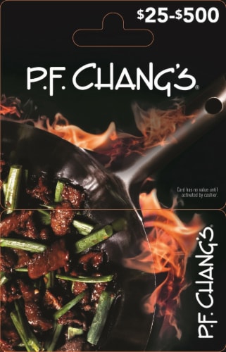 P.F. Changs $25-$500 Gift Card Perspective: front