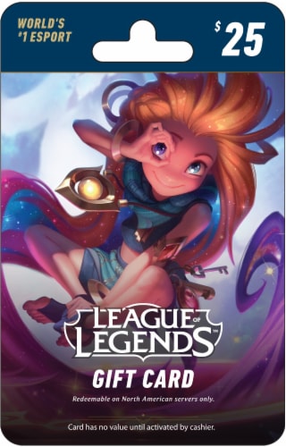 Riot $25 Gift Card Perspective: front