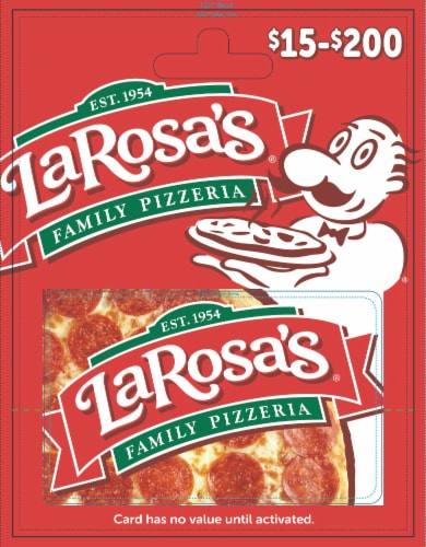 La Rosa $15-$500 Gift Card Perspective: front