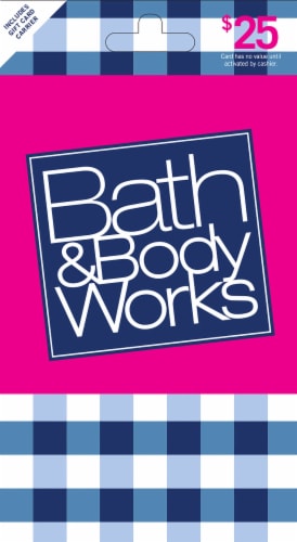Bath & Body Works $25 Gift Card Perspective: front