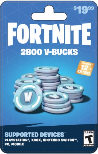 2800 USA Fortnite V-Bucks Card, Email Delivery