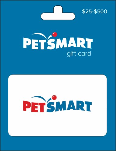 Petsmart $25-$500 Gift Card Perspective: front