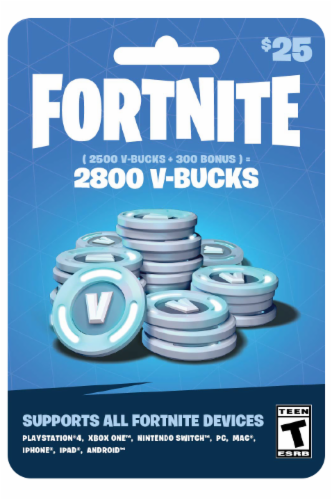 Tarjeta Regalo Fortnite 2800 V-bucks Disponible –