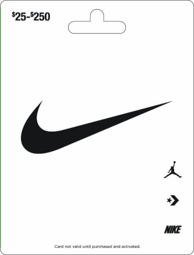 Nike Gift Card ($25-250) Perspective: front