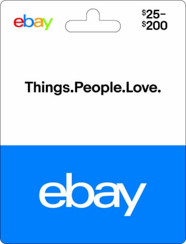 eBay Gift Card ($25-200) Perspective: front