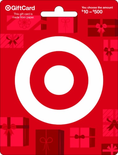 Target Bullseye Gift Card ($10-500) Perspective: front