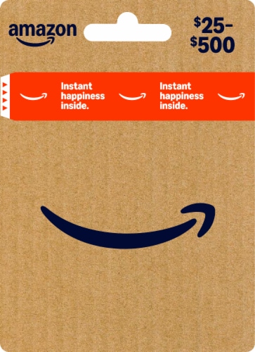 Amazon Gift Card ($25-500) Perspective: front