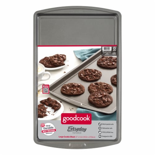 Goodcook 11x17 Nonstick Steel Cookie Sheet Gray : Target