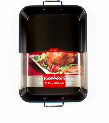 GoodCook® Premium Nonstick Large Roast Pan - Black, 16.25 x 10.75 in -  Kroger