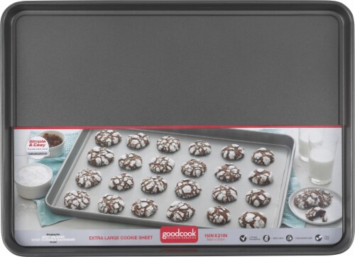GoodCook® XL Nonstick Cookie Sheet - Gray Perspective: front