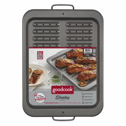 GoodCook® Large Broiler Pan Perspective: front