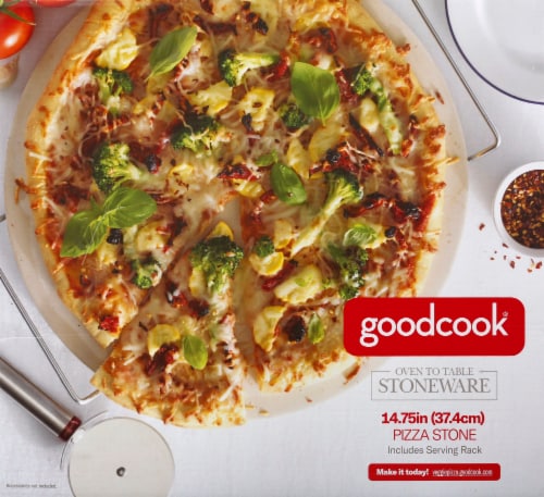 GoodCook® Pizza Stone - Beige Perspective: front