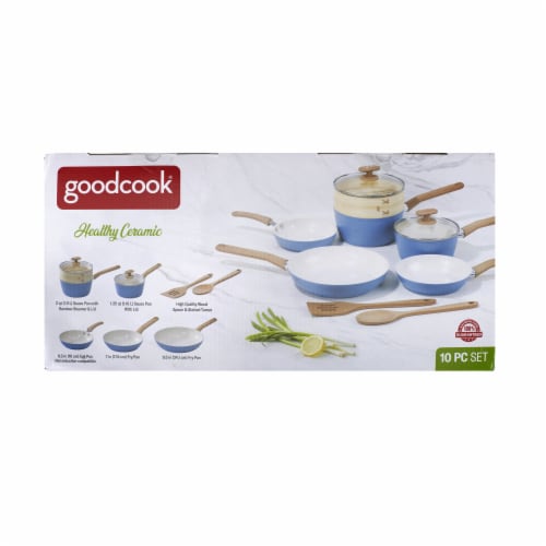 Good Cook Healthy n Easy Ceramic Pots Pans Set 10 pc Mariano s