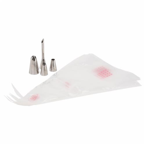 Sweet Creations by GoodCook® Cupcake Decorating Kit - Transparent/Silver Perspective: front