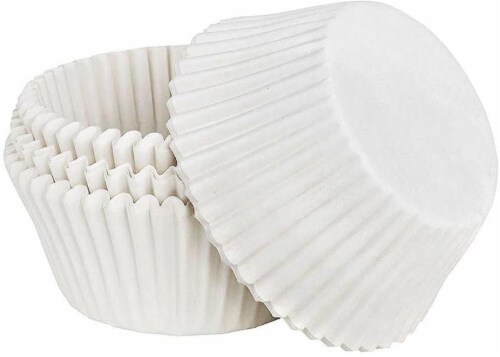 Sweet Creations Cupcake Papers - White Perspective: front